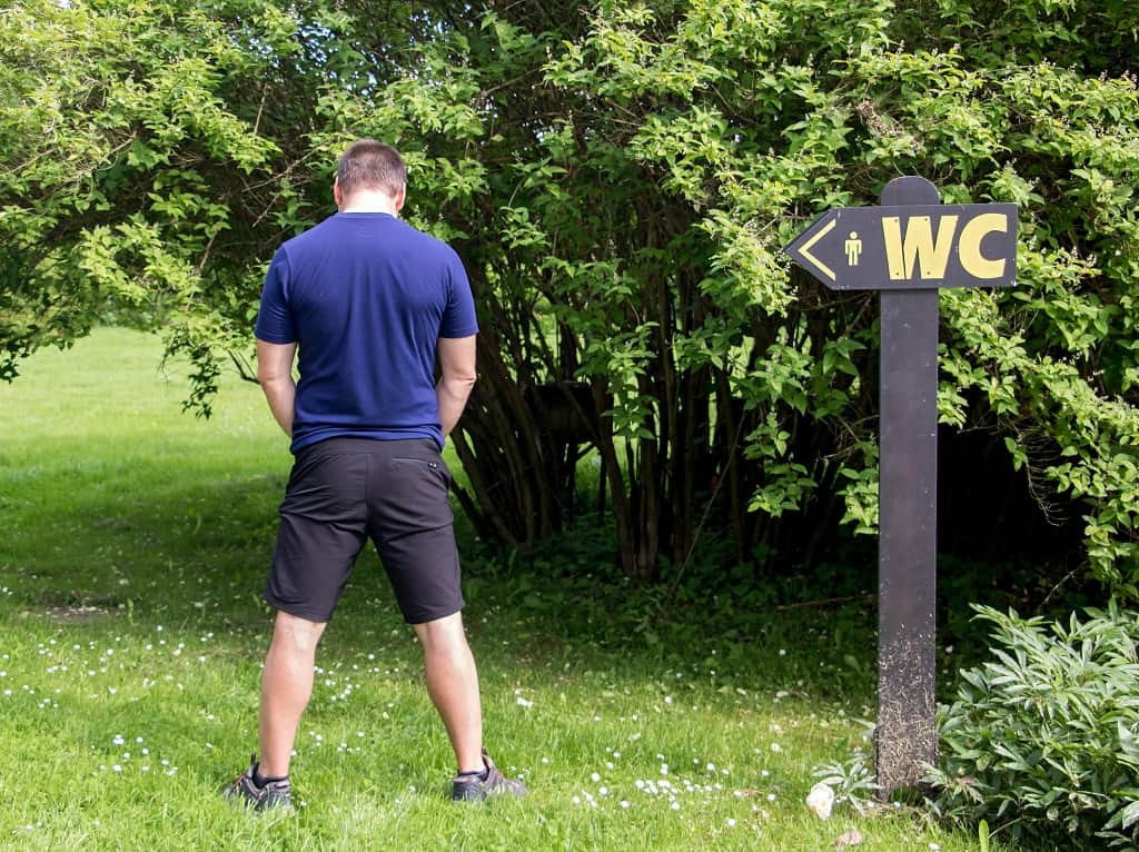 urinating in public